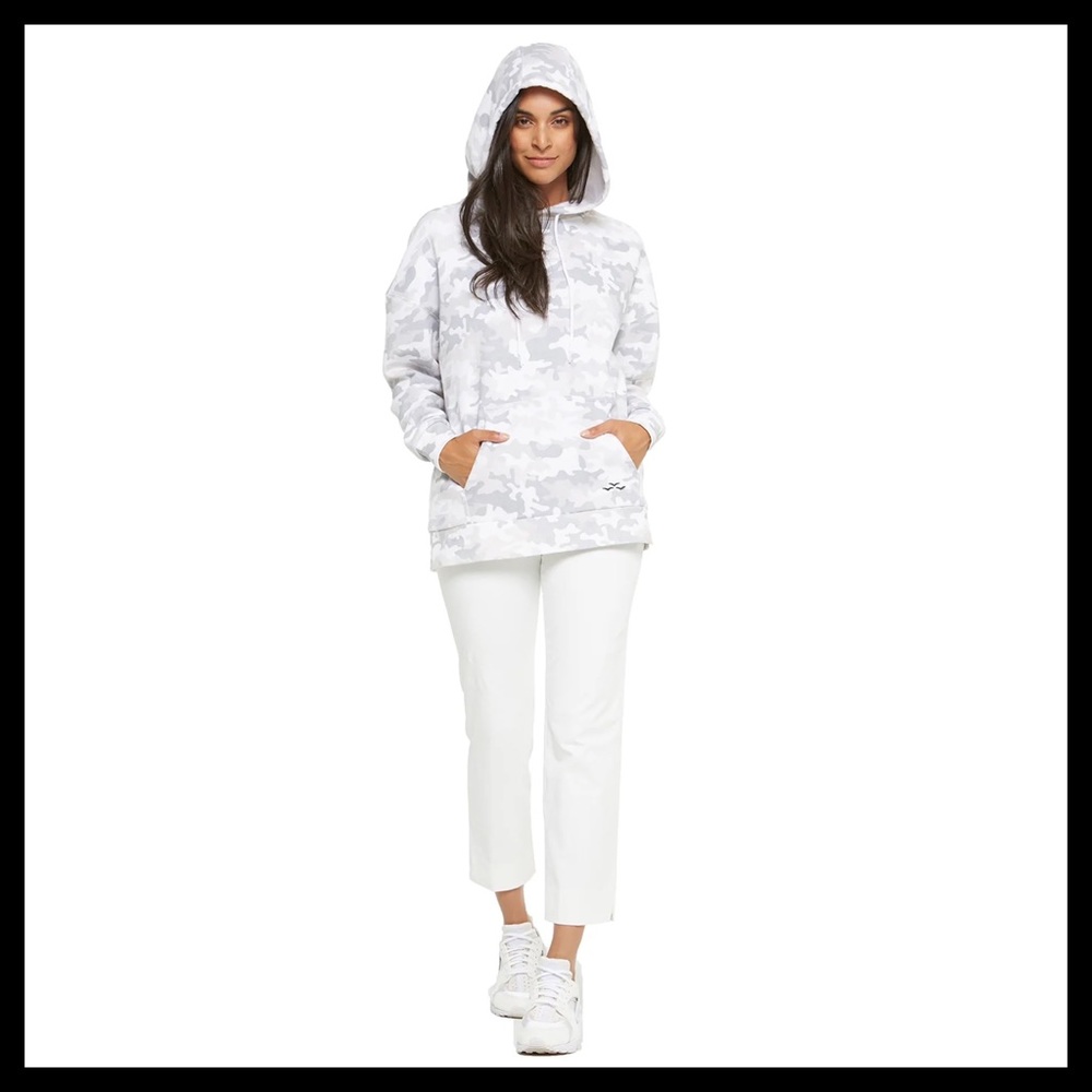 LAZYPANTS The Cooper Hoodie Sweatshirt In White Camo - Picture 10 of 15
